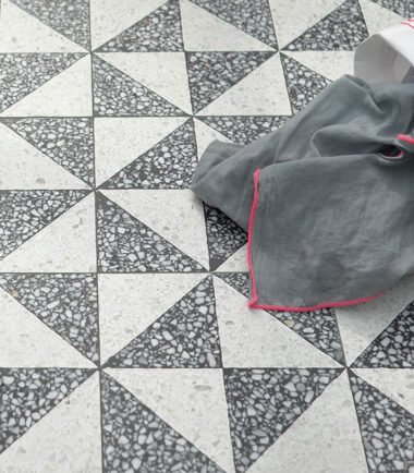 Terrazzo Triangular Floor Tiles